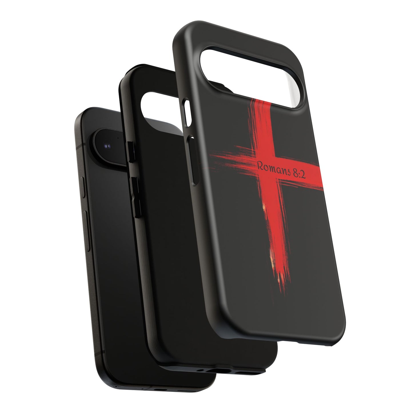 Christianity-Inspired Tough Phone Case, Gift for Brother or Sister, Stylish Religious Phone Cover, Cross Design, Romans 8:2, Unique [...]