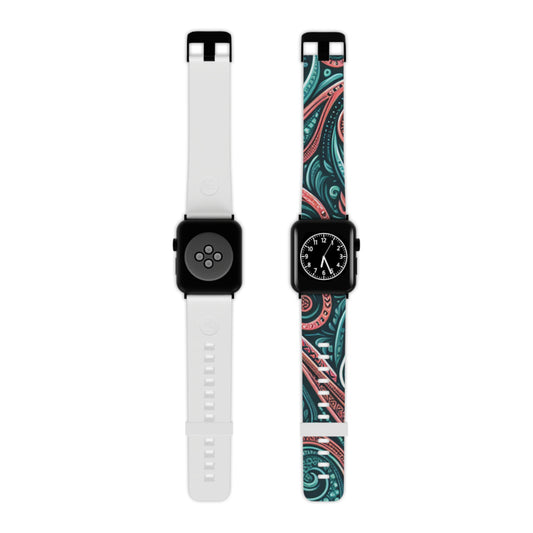 Stylish Apple Watch Band, Trendy Watch Strap, Gift for Her, Colorful Sport Band, Tech Accessories for Women, Funky Watch Style