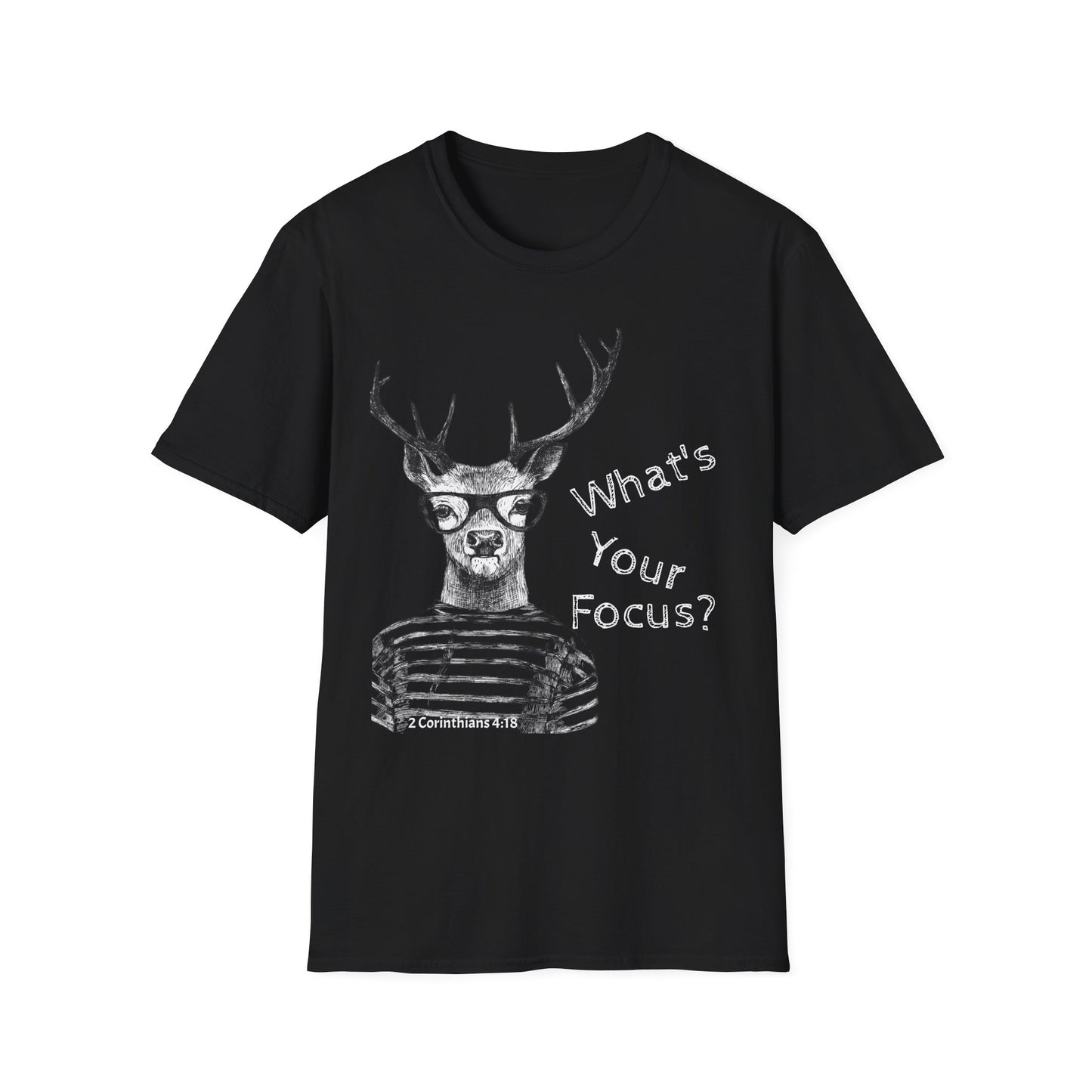Stag Unisex T-Shirt 'What's Your Focus'