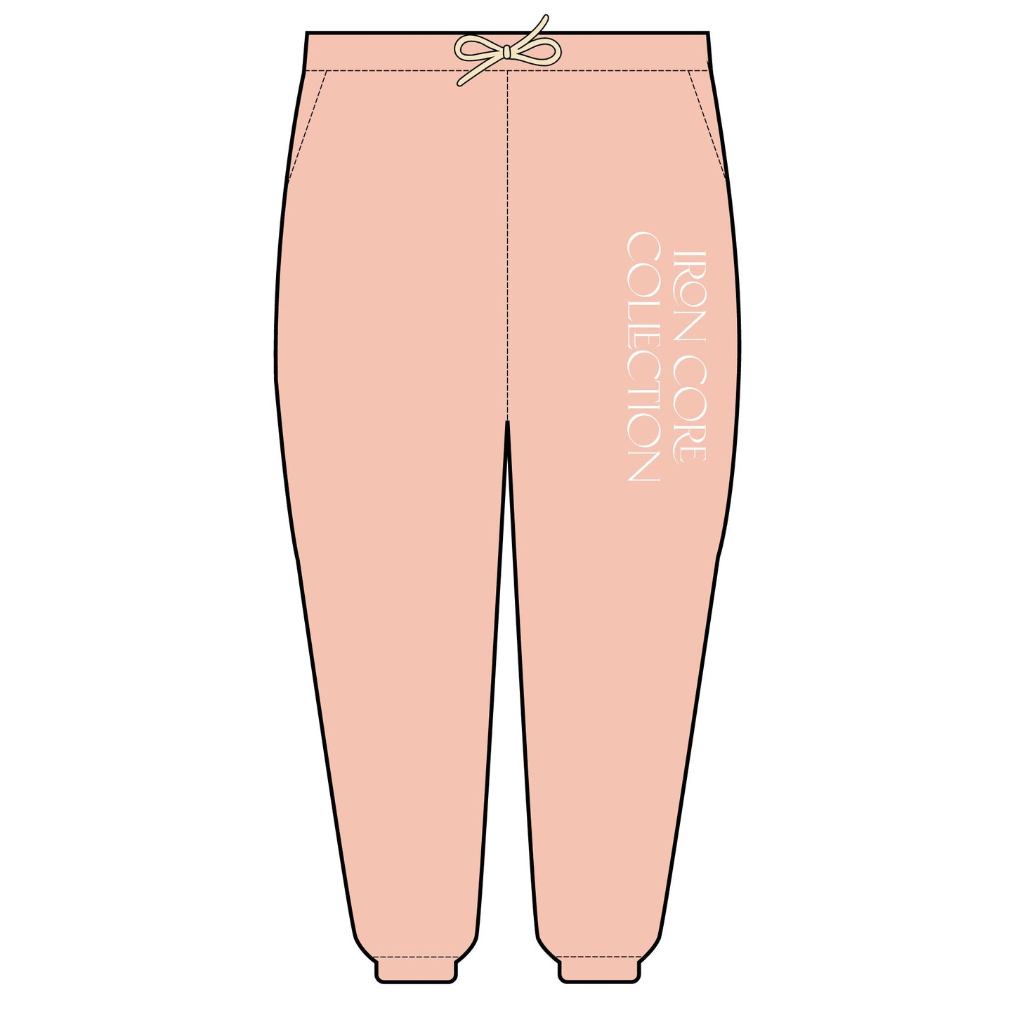 Fleece Sweatpants with Iron Core Collection Detail