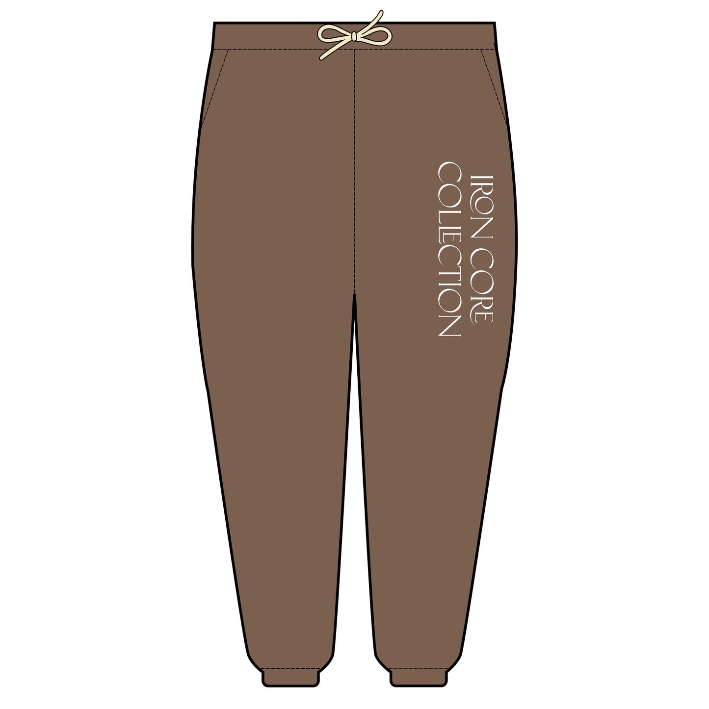 Fleece Sweatpants with Iron Core Collection Detail
