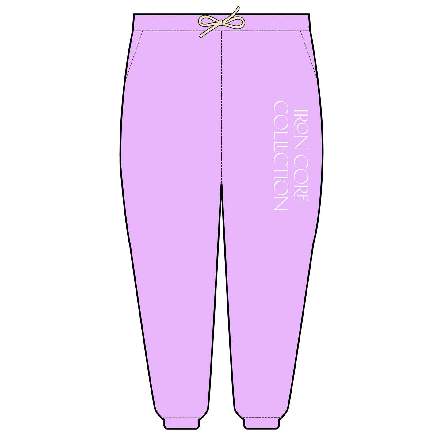 Fleece Sweatpants with Iron Core Collection Detail