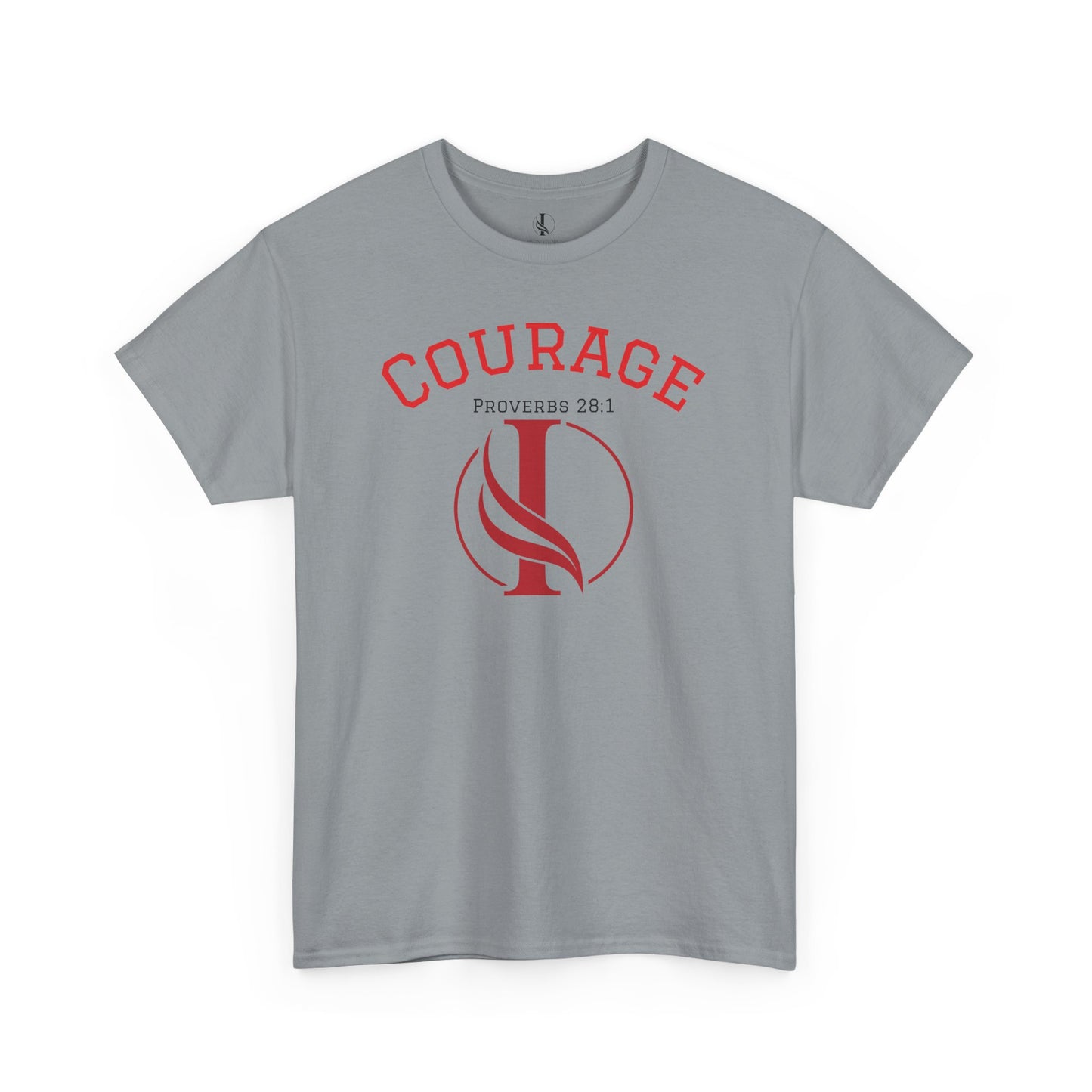 Proverbs Courage Lion Unisex Heavy Cotton Tee