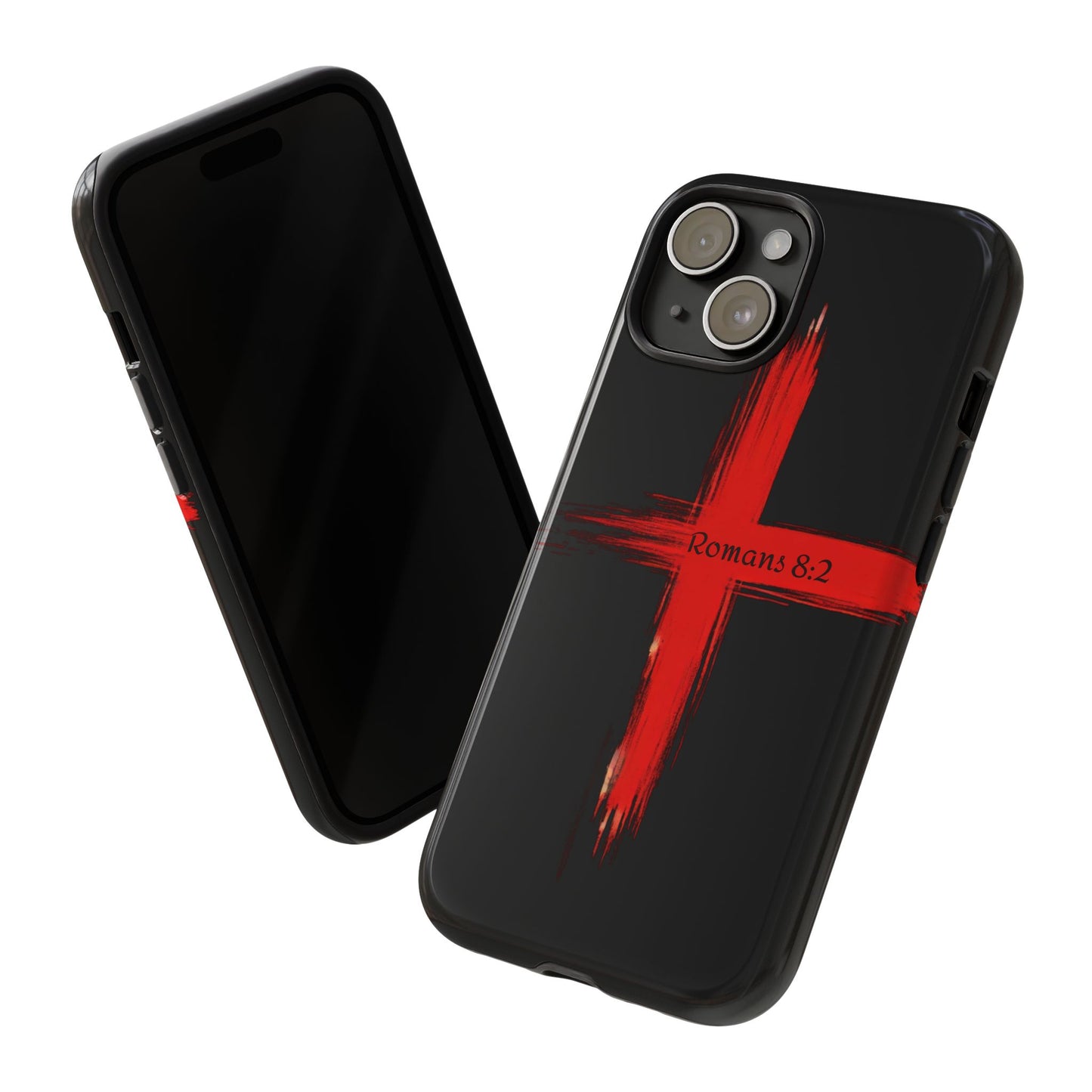 Christianity-Inspired Tough Phone Case, Gift for Brother or Sister, Stylish Religious Phone Cover, Cross Design, Romans 8:2, Unique [...]