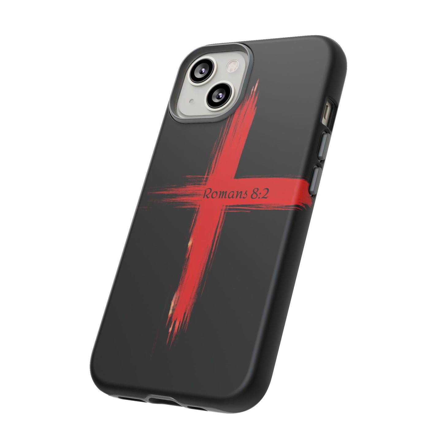 Christianity-Inspired Tough Phone Case, Gift for Brother or Sister, Stylish Religious Phone Cover, Cross Design, Romans 8:2, Unique [...]