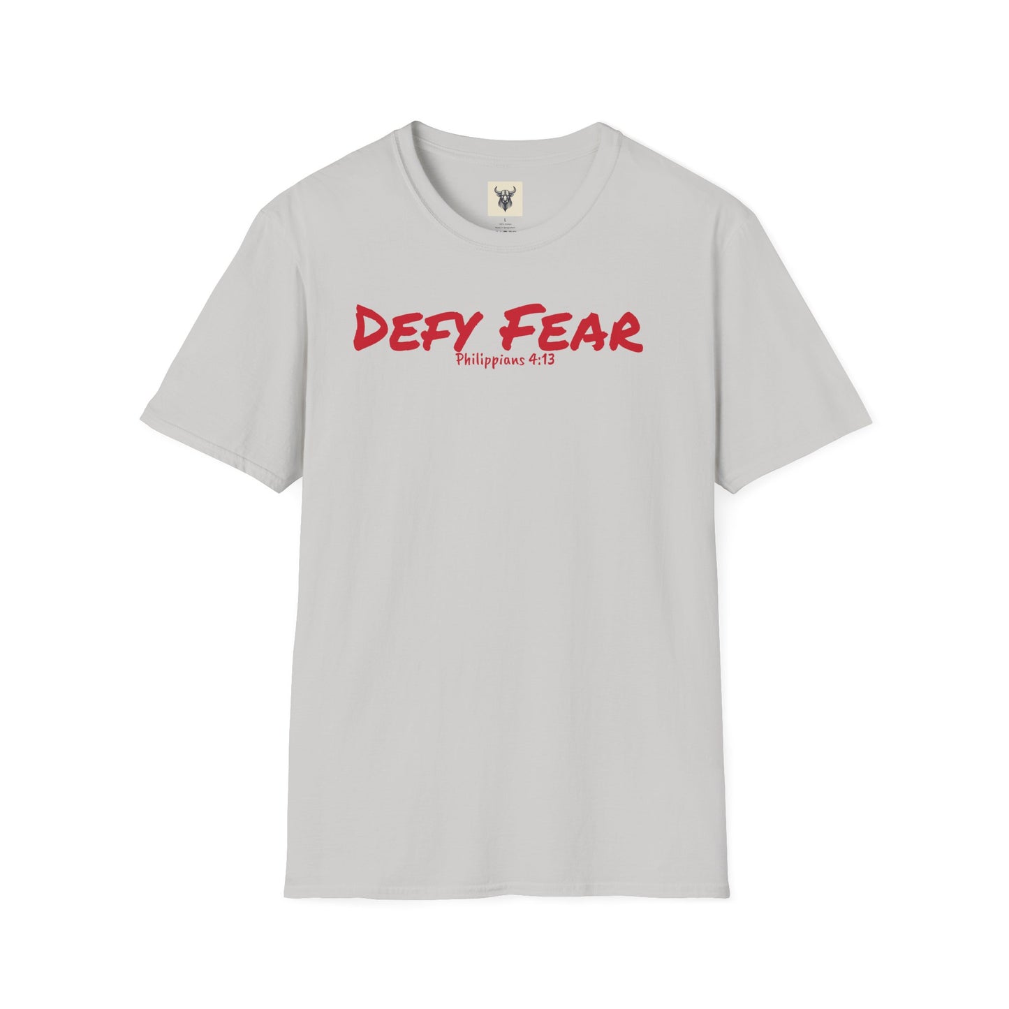 Inspirational Unisex Softstyle T-Shirt - "Defy Fear" Design