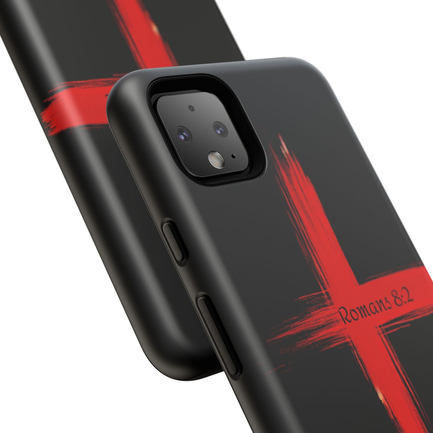 Christianity-Inspired Tough Phone Case, Gift for Brother or Sister, Stylish Religious Phone Cover, Cross Design, Romans 8:2, Unique [...]