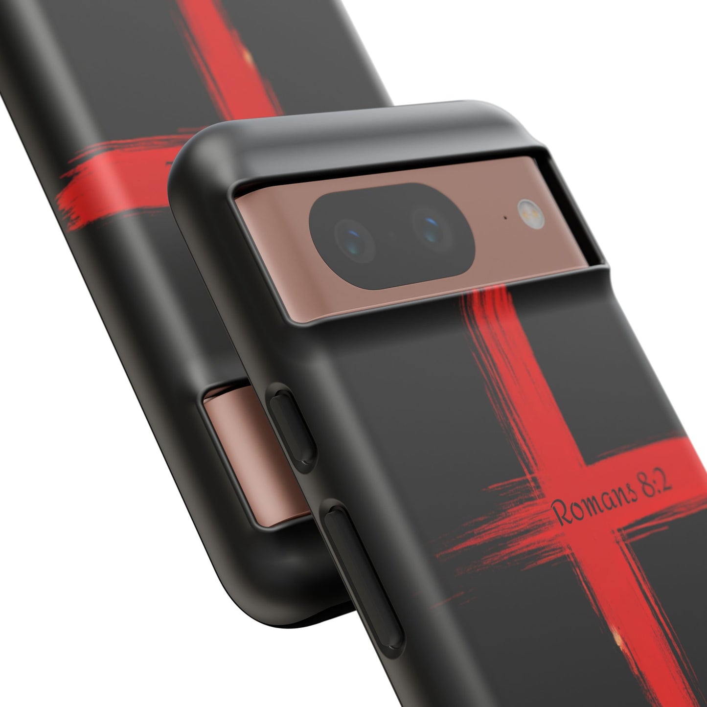 Christianity-Inspired Tough Phone Case, Gift for Brother or Sister, Stylish Religious Phone Cover, Cross Design, Romans 8:2, Unique [...]
