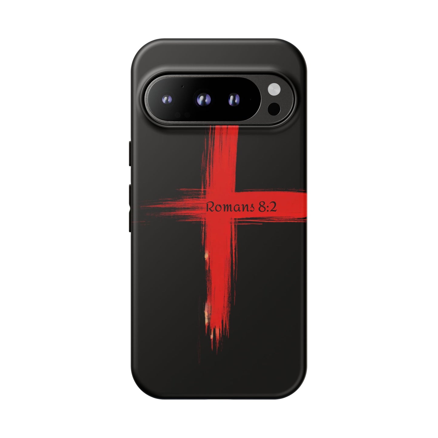 Christianity-Inspired Tough Phone Case, Gift for Brother or Sister, Stylish Religious Phone Cover, Cross Design, Romans 8:2, Unique [...]