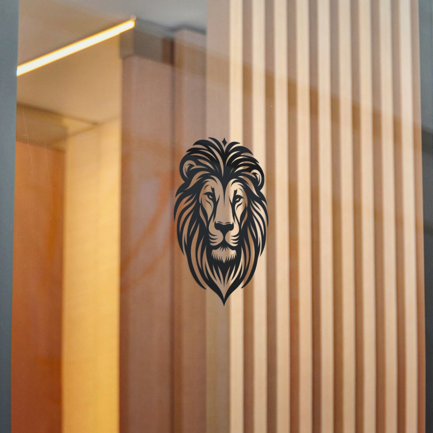 Courage Lion Die-Cut Stickers, (DTF)