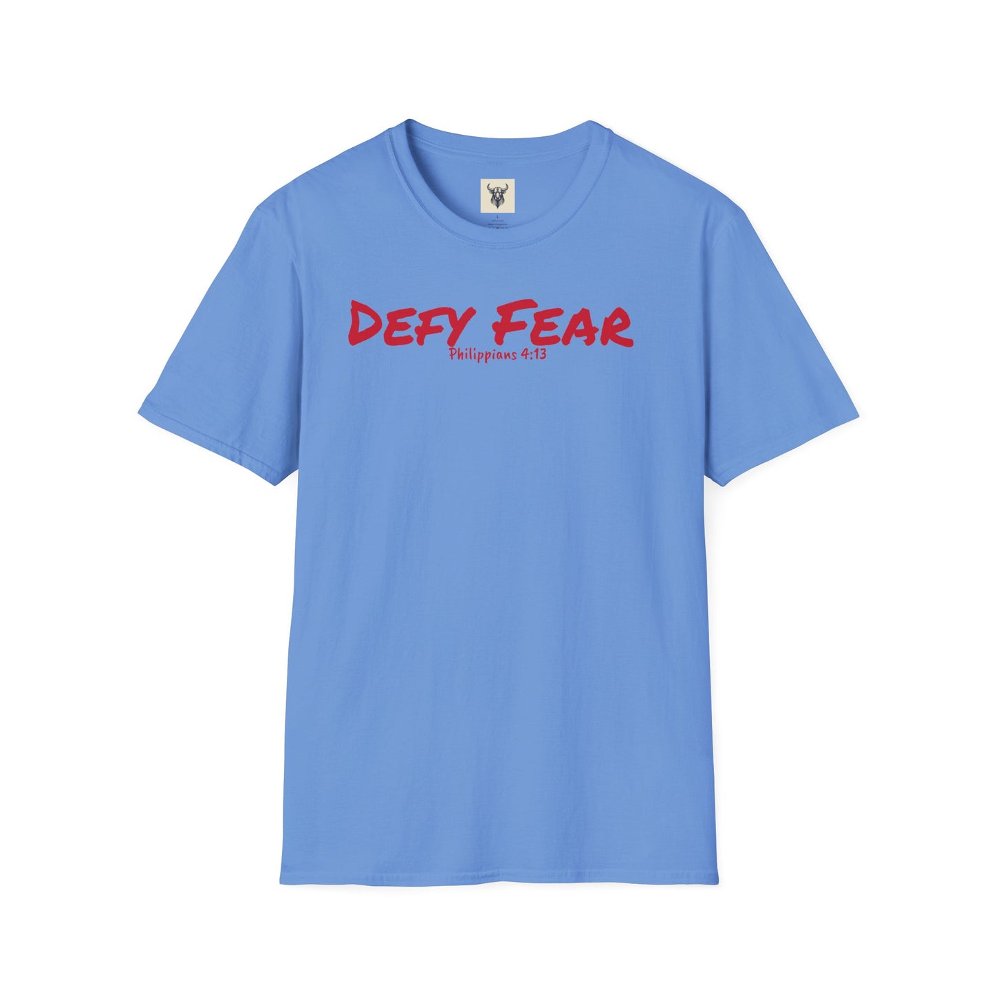 Inspirational Unisex Softstyle T-Shirt - "Defy Fear" Design
