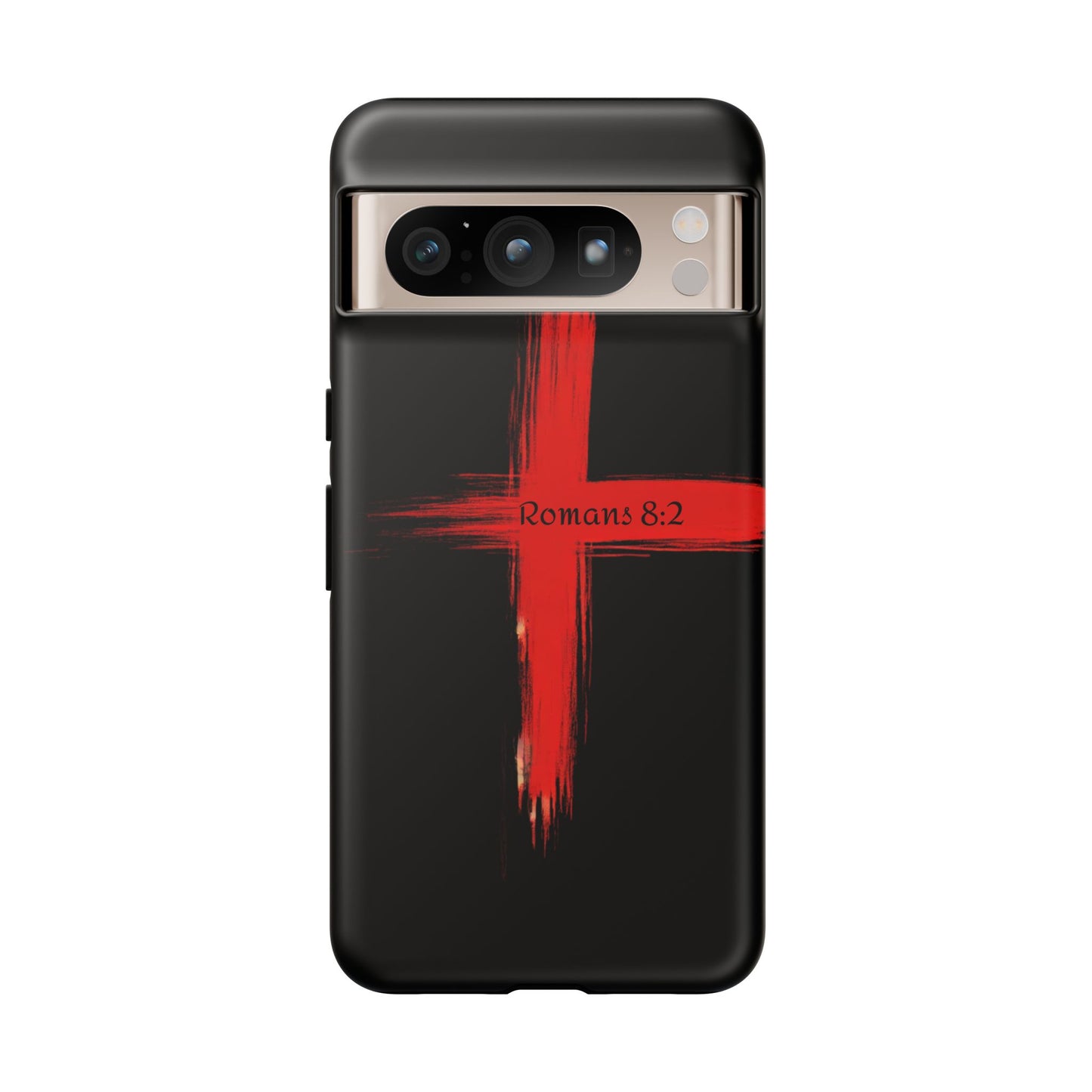 Christianity-Inspired Tough Phone Case, Gift for Brother or Sister, Stylish Religious Phone Cover, Cross Design, Romans 8:2, Unique [...]