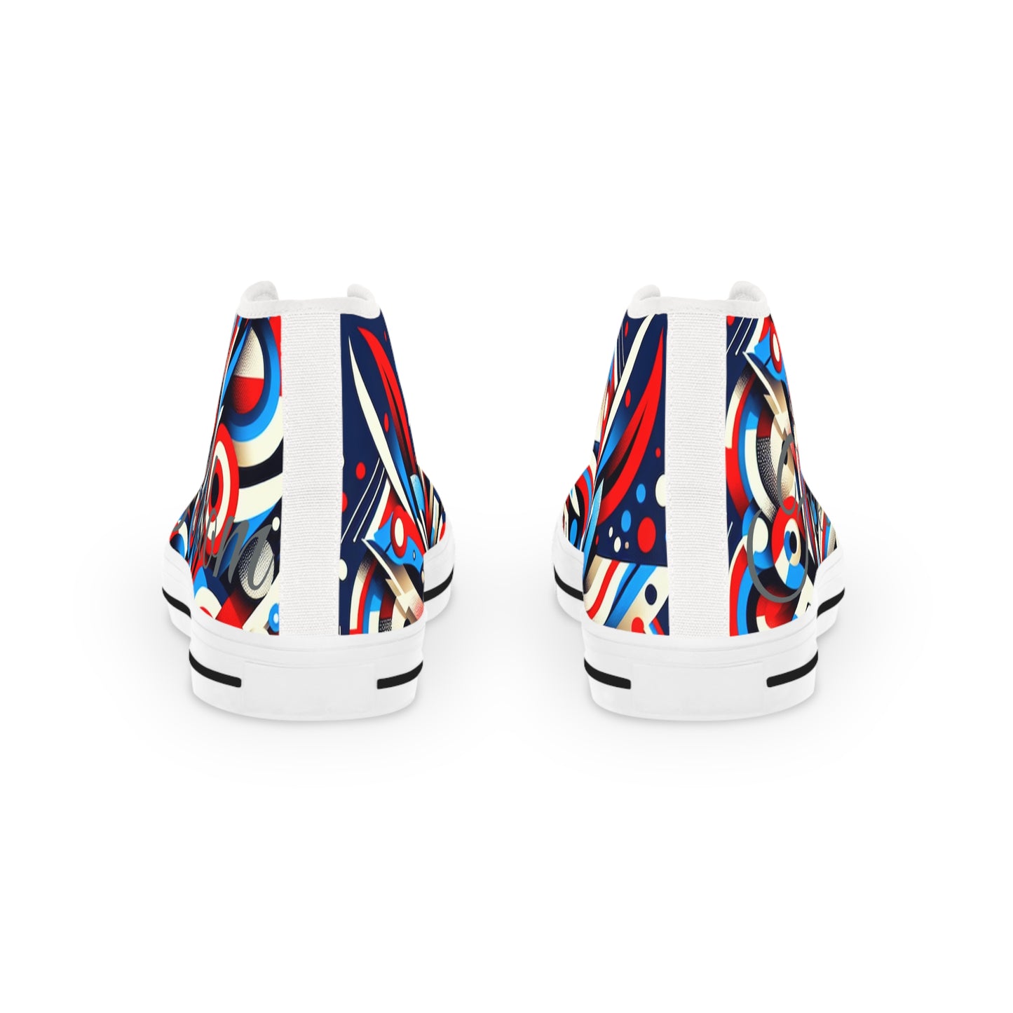 Vibrant Men's High Top Sneakers | Stylish Footwear for Casual Outings, Festivals, Holidays, Gift Ideas, Comfortable Everyday Wear