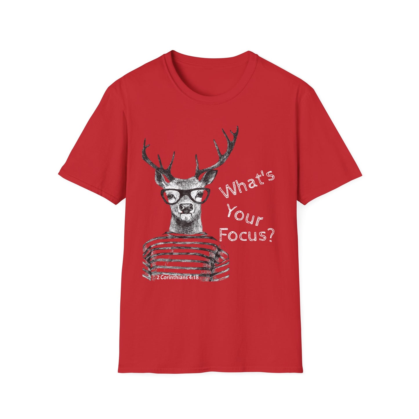 Stag Unisex T-Shirt 'What's Your Focus'