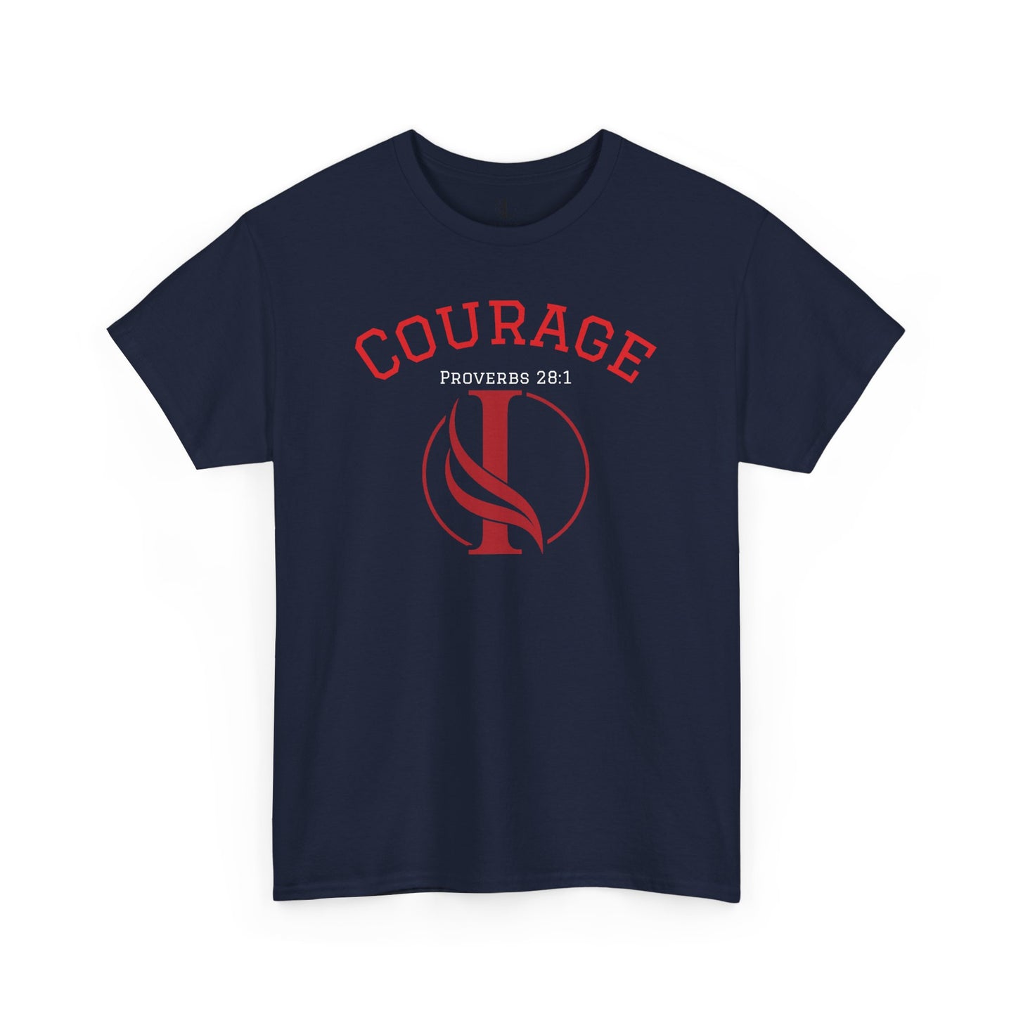 Proverbs Courage Lion Unisex Heavy Cotton Tee