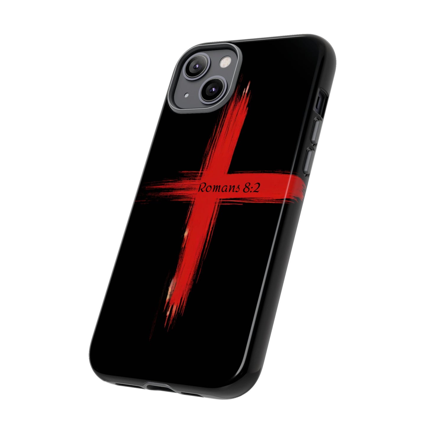 Christianity-Inspired Tough Phone Case, Gift for Brother or Sister, Stylish Religious Phone Cover, Cross Design, Romans 8:2, Unique [...]
