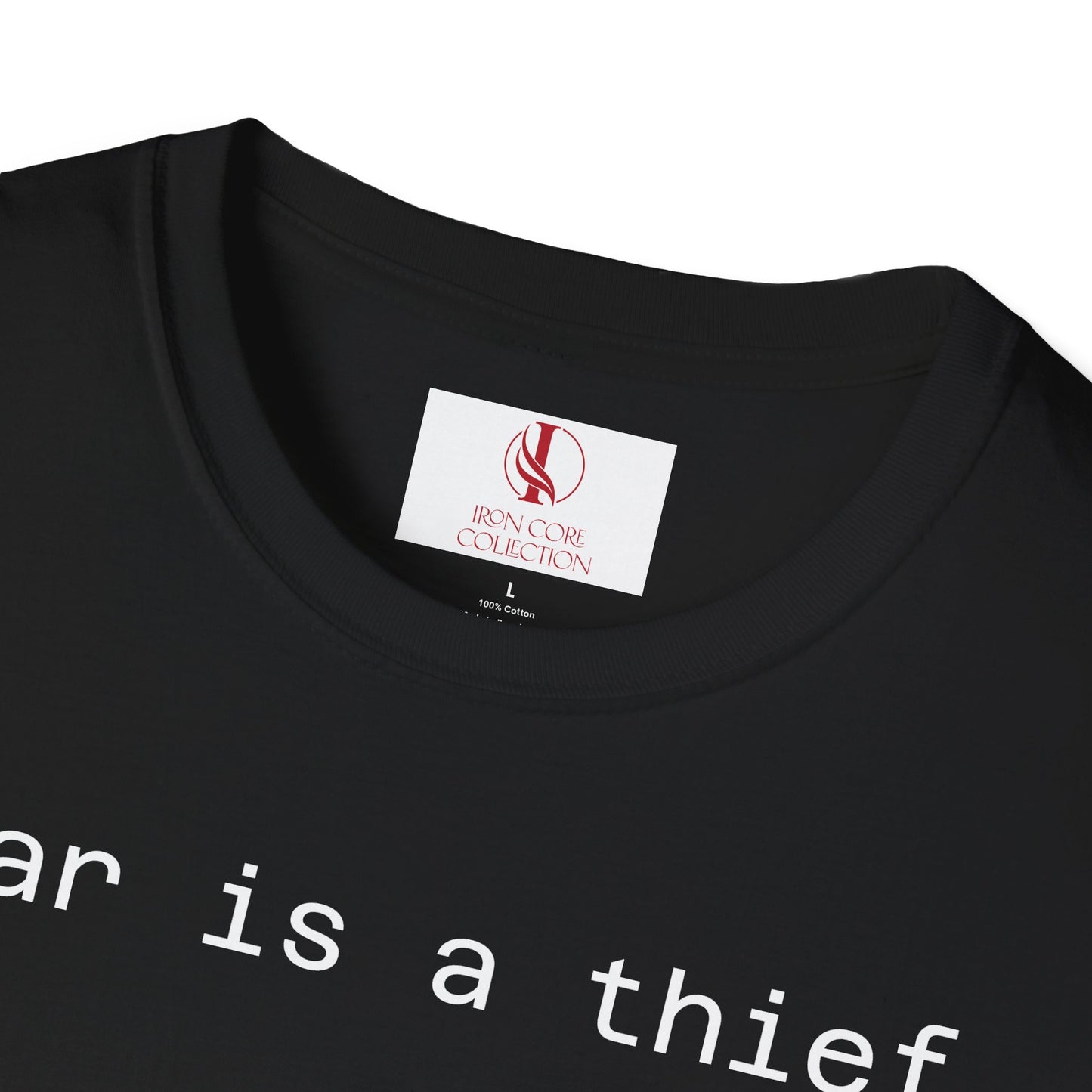 'Fear is a Thief' Graphic Tee-Inspirational Unisex T-Shirt -