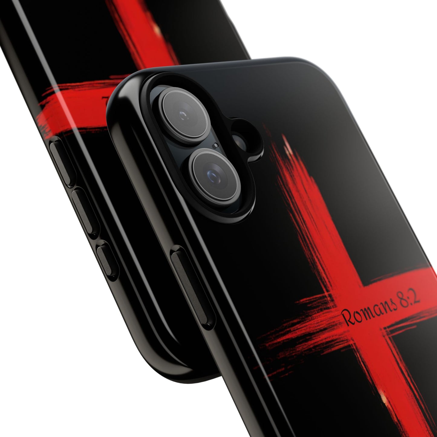 Christianity-Inspired Tough Phone Case, Gift for Brother or Sister, Stylish Religious Phone Cover, Cross Design, Romans 8:2, Unique [...]
