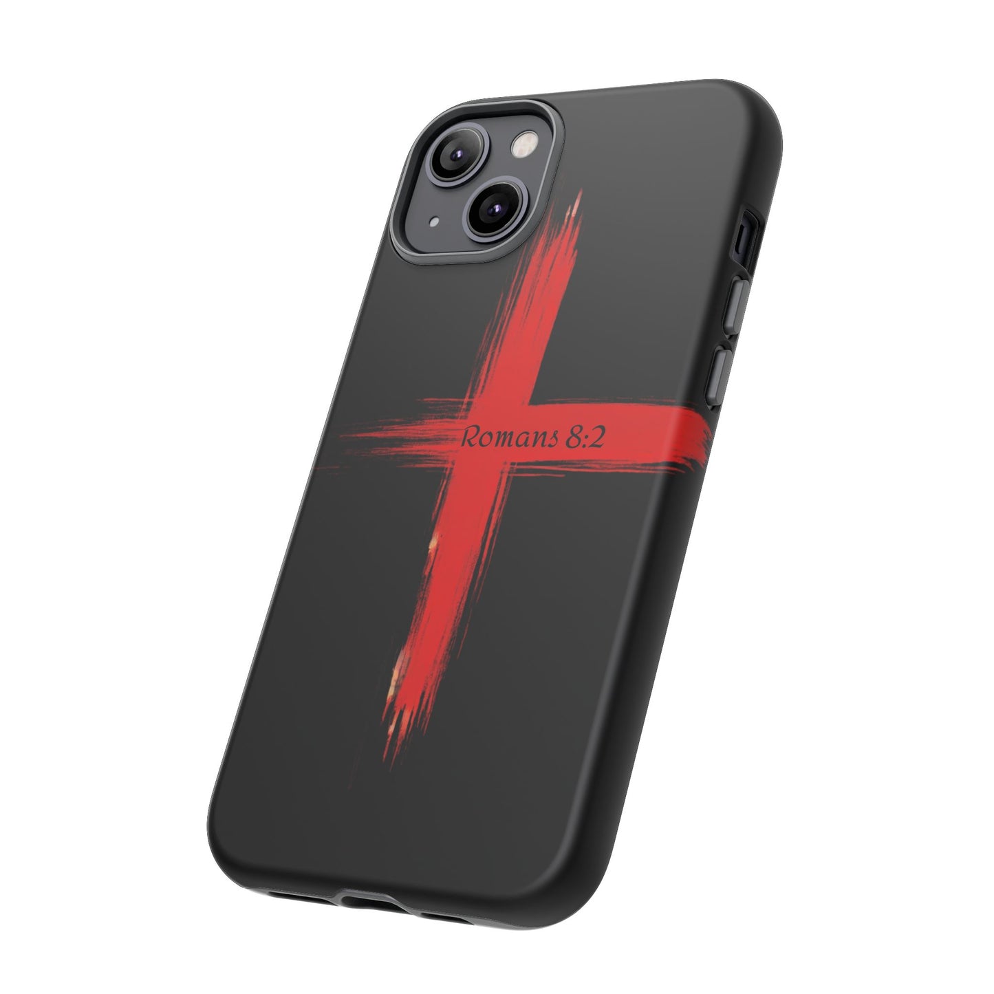 Christianity-Inspired Tough Phone Case, Gift for Brother or Sister, Stylish Religious Phone Cover, Cross Design, Romans 8:2, Unique [...]