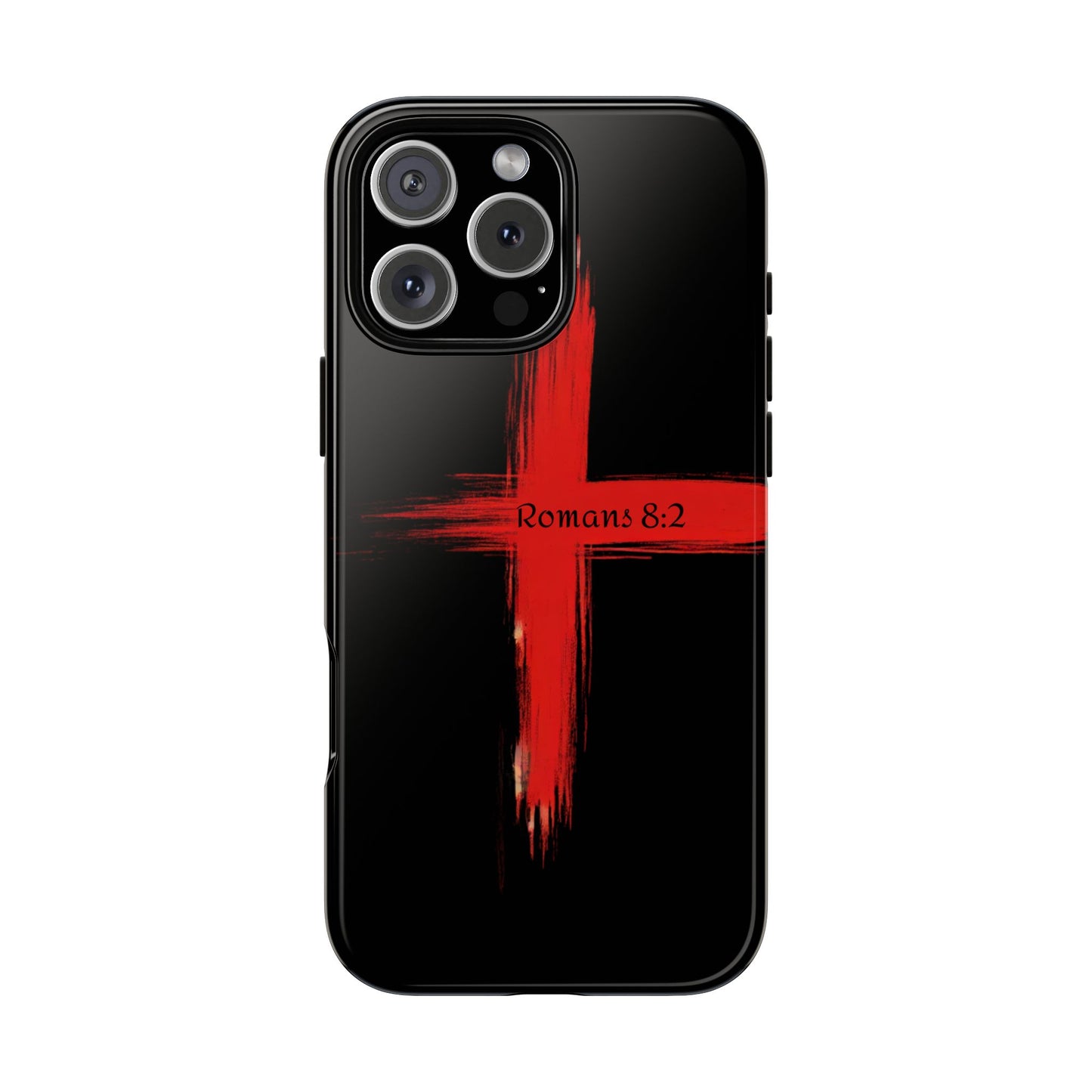 Christianity-Inspired Tough Phone Case, Gift for Brother or Sister, Stylish Religious Phone Cover, Cross Design, Romans 8:2, Unique [...]