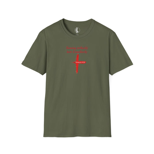 Inspirational Unisex Softstyle T-Shirt - 'Turning Setbacks into Comebacks'