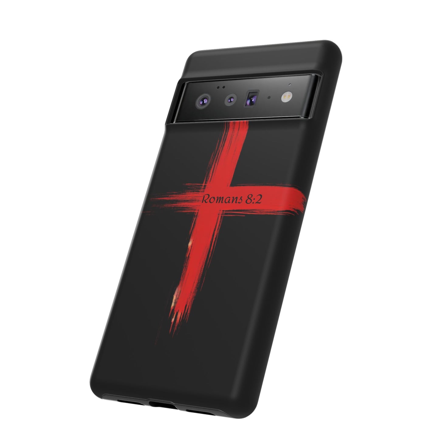 Christianity-Inspired Tough Phone Case, Gift for Brother or Sister, Stylish Religious Phone Cover, Cross Design, Romans 8:2, Unique [...]