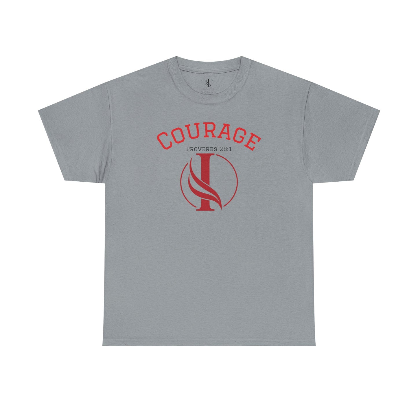 Proverbs Courage Lion Unisex Heavy Cotton Tee