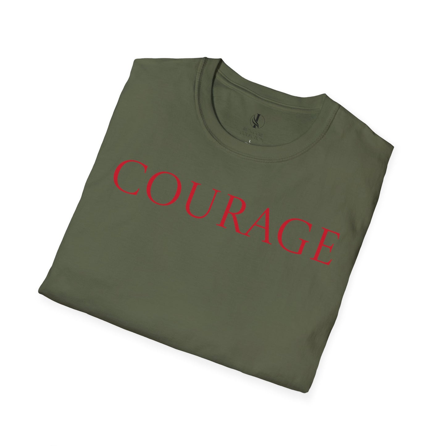 Copy of Courage Lion Unisex Softstyle T-Shirt - Inspiring Graphic Tee for Motivational Moments
