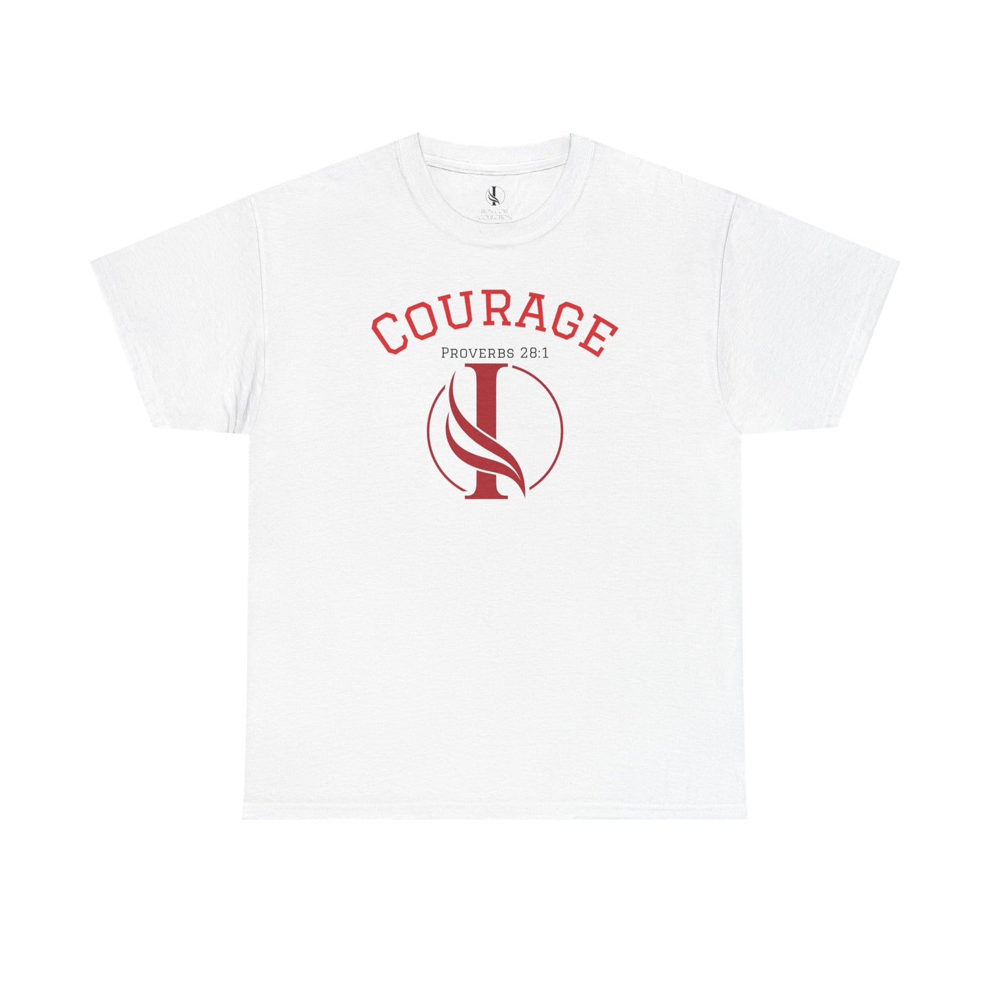 Proverbs Courage Lion Unisex Heavy Cotton Tee