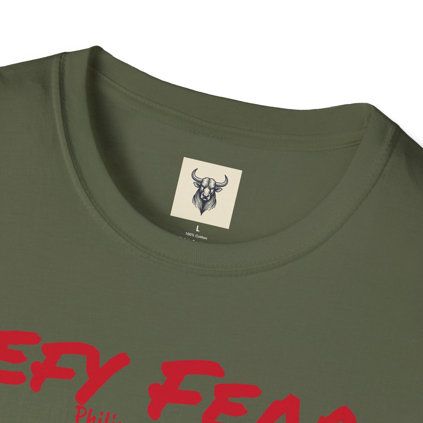 Inspirational Unisex Softstyle T-Shirt - "Defy Fear" Design