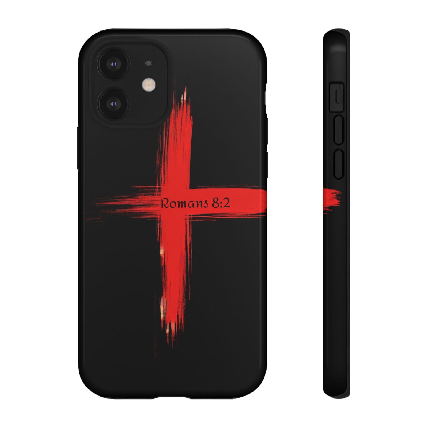 Christianity-Inspired Tough Phone Case, Gift for Brother or Sister, Stylish Religious Phone Cover, Cross Design, Romans 8:2, Unique [...]