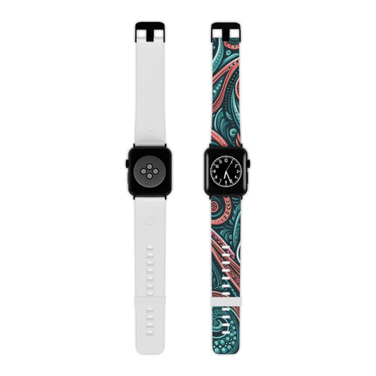 Stylish Apple Watch Band, Trendy Watch Strap, Gift for Her, Colorful Sport Band, Tech Accessories for Women, Funky Watch Style
