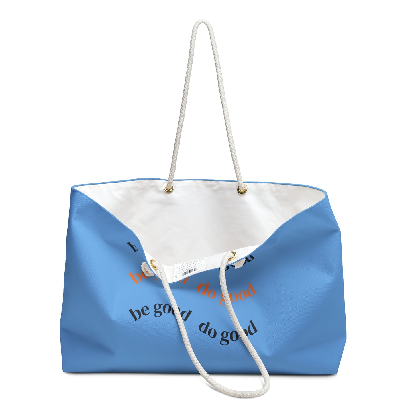 Inspirational Weekender Bag - 'Be Good Do Good' Design