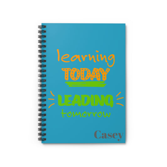 Colorful Inspirational Spiral Notebook - Learning Today, Leading Tomorrow, Perfect for Students, Journaling, Gifts, School Supplies, [...]