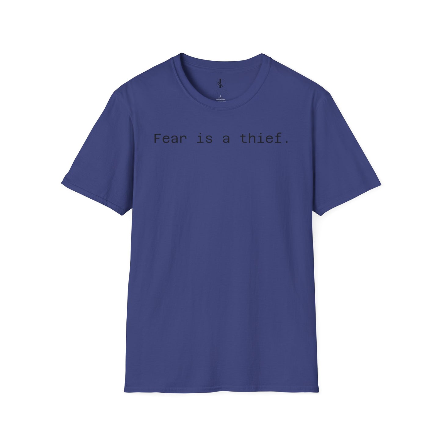 'Fear is a Thief' Graphic Tee-Inspirational Unisex T-Shirt -