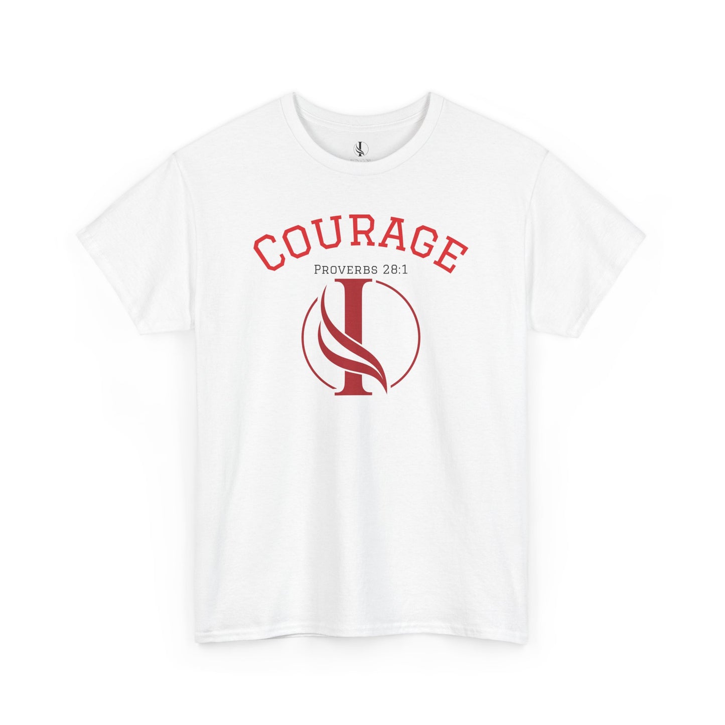 Proverbs Courage Lion Unisex Heavy Cotton Tee