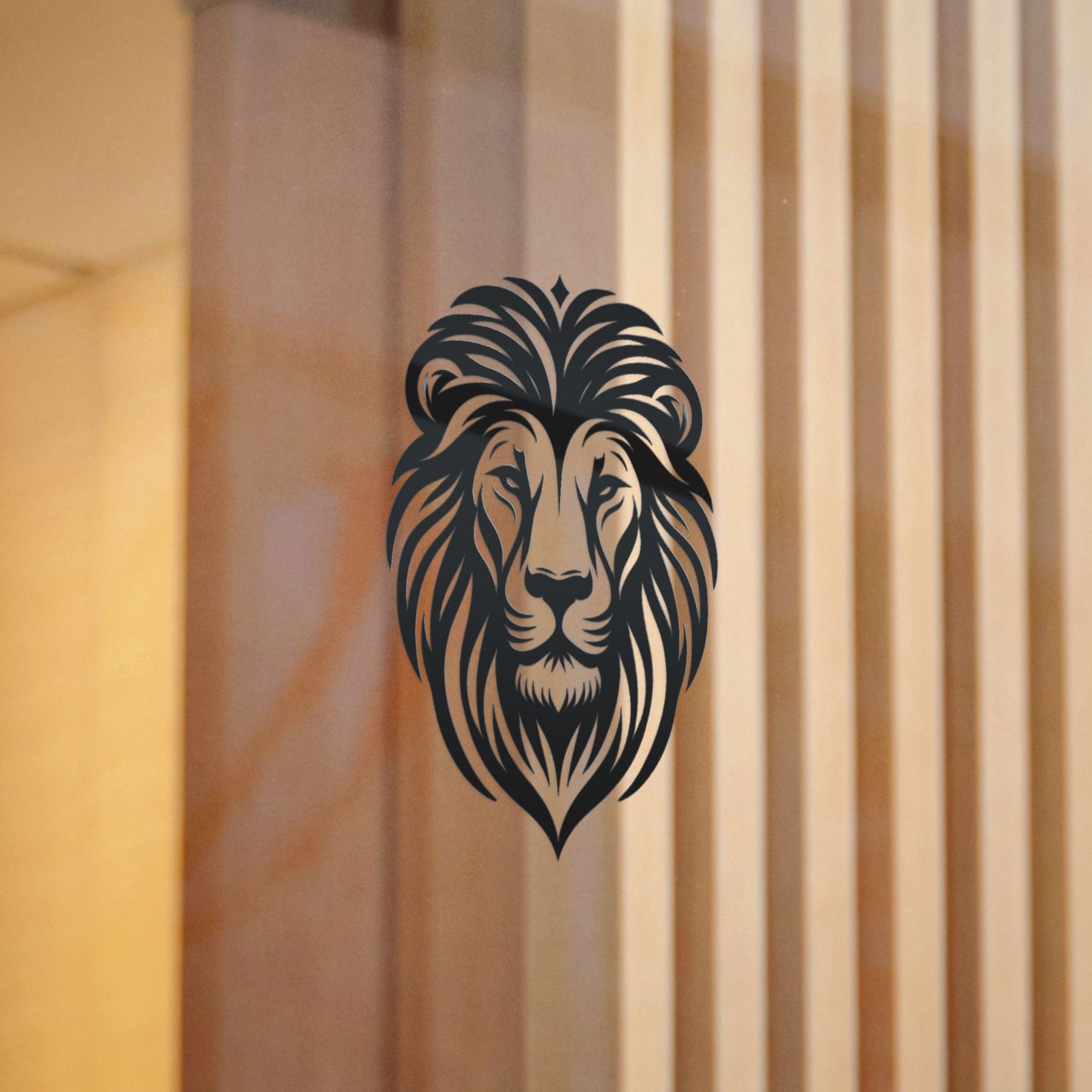 Courage Lion Die-Cut Stickers, (DTF)