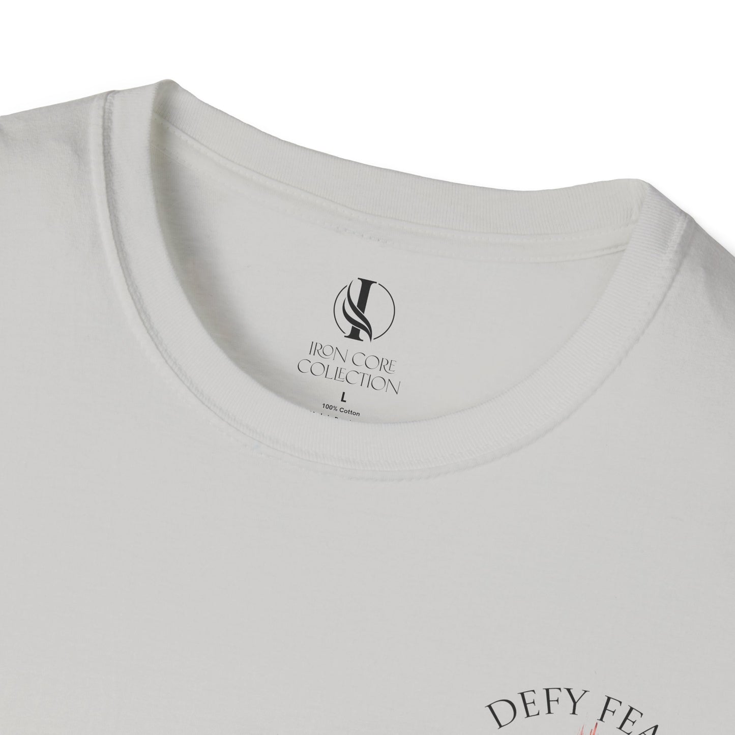 Unisex Softstyle T-Shirt with 'Defy Fear' Design – Embrace Your Bold Spirit