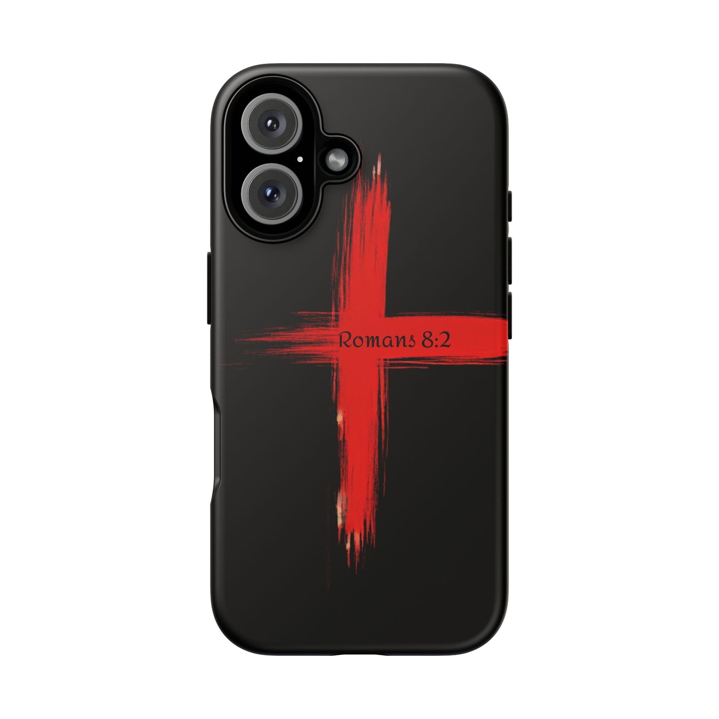 Christianity-Inspired Tough Phone Case, Gift for Brother or Sister, Stylish Religious Phone Cover, Cross Design, Romans 8:2, Unique [...]