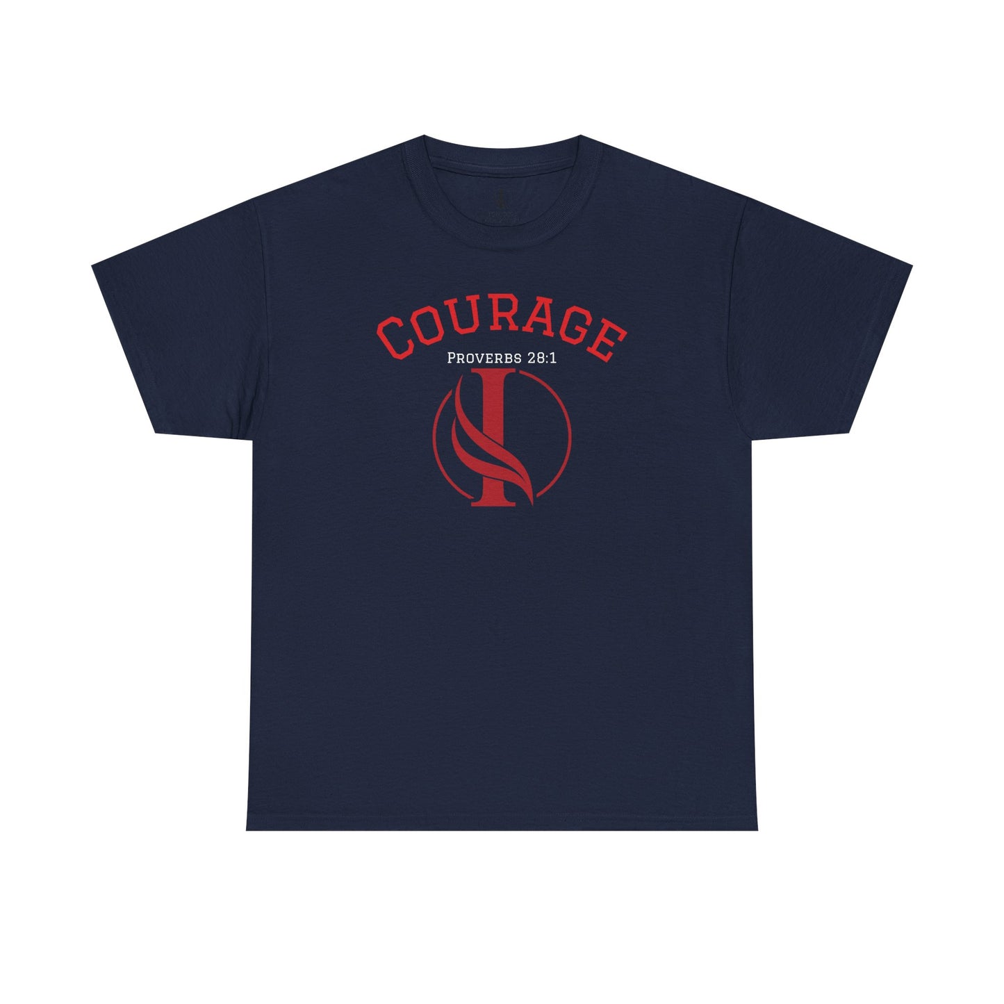 Proverbs Courage Lion Unisex Heavy Cotton Tee