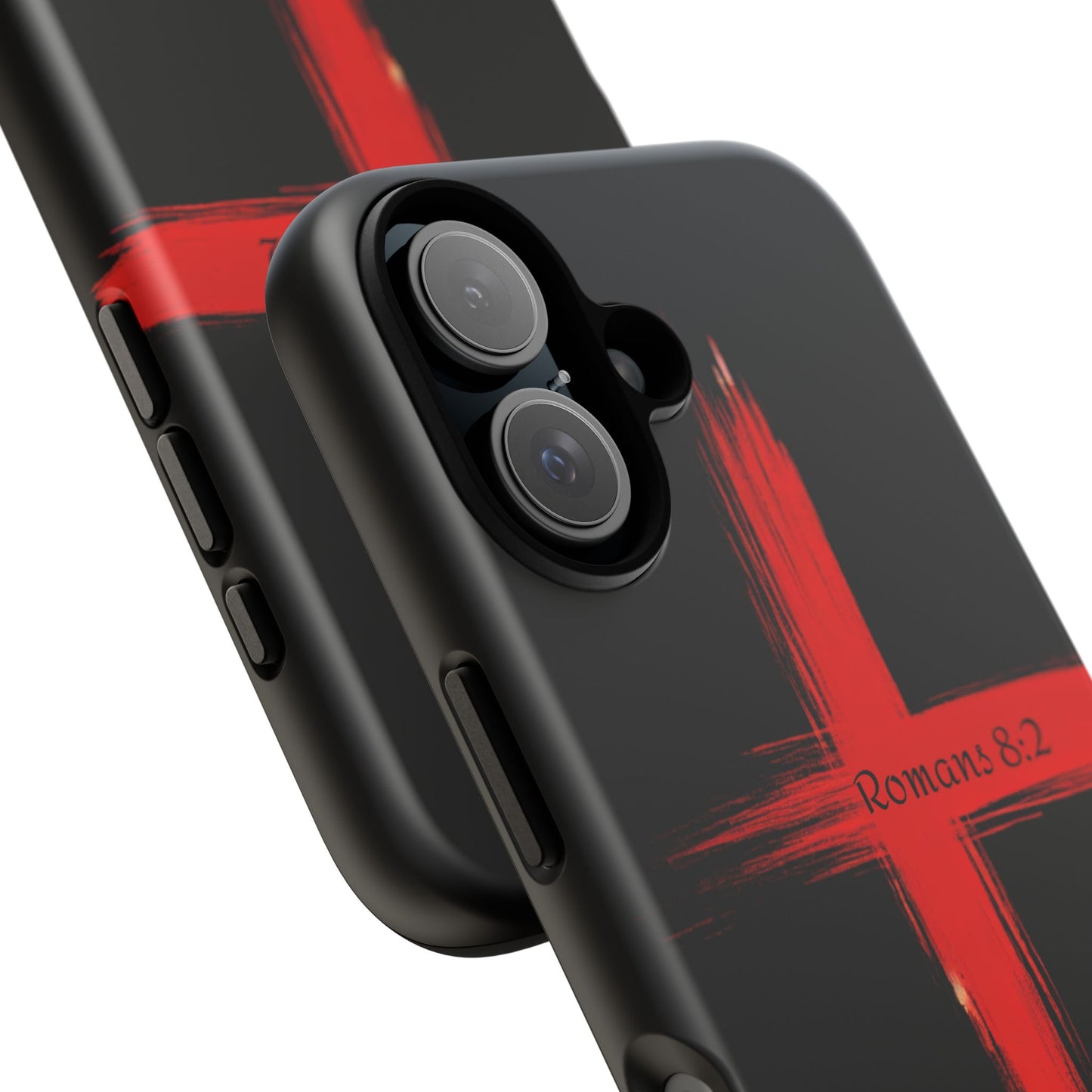 Christianity-Inspired Tough Phone Case, Gift for Brother or Sister, Stylish Religious Phone Cover, Cross Design, Romans 8:2, Unique [...]