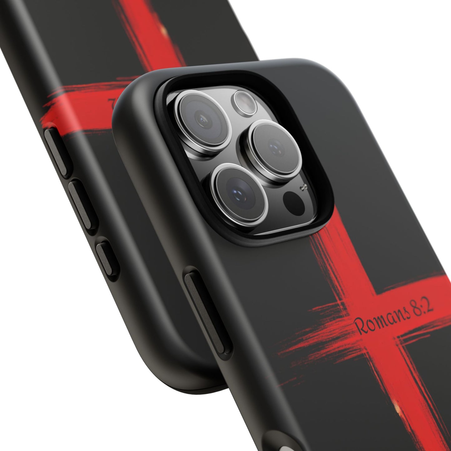 Christianity-Inspired Tough Phone Case, Gift for Brother or Sister, Stylish Religious Phone Cover, Cross Design, Romans 8:2, Unique [...]
