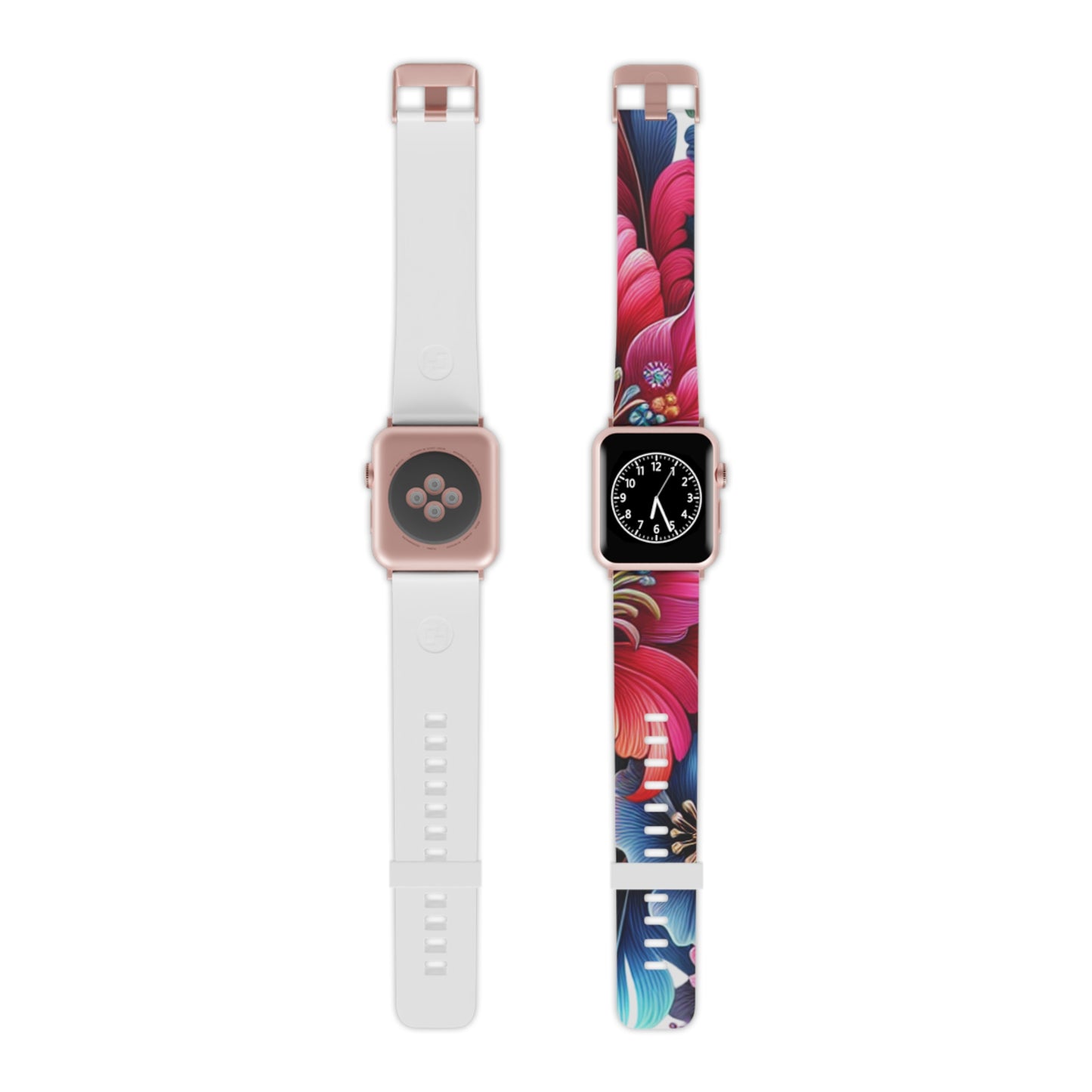 Floral Watch Band for Apple Watch | Vibrant Design, Women’s Accessory, Gift Idea for Her, Fitness Tracker Bracelet, Spring Style