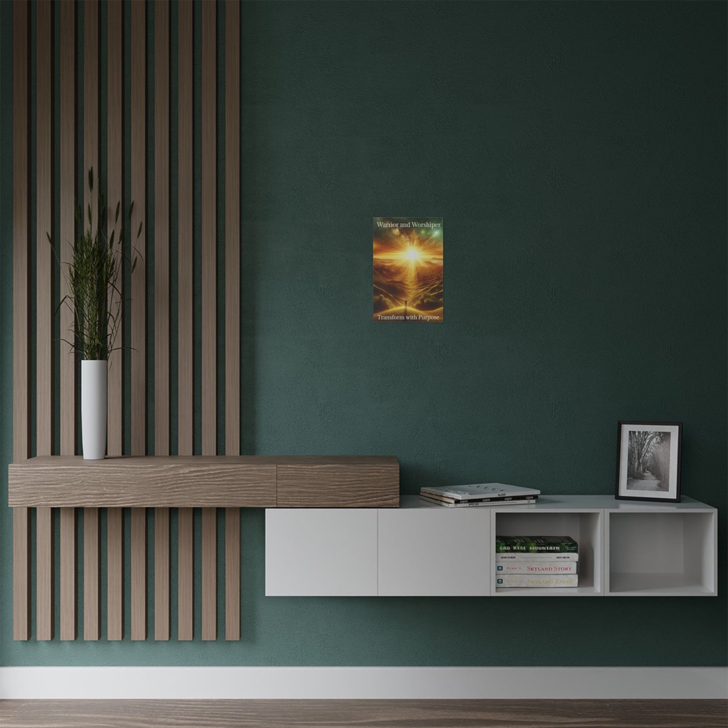 Inspiring Satin Poster - 'Warrior and Worshipper: Transform with Purpose'