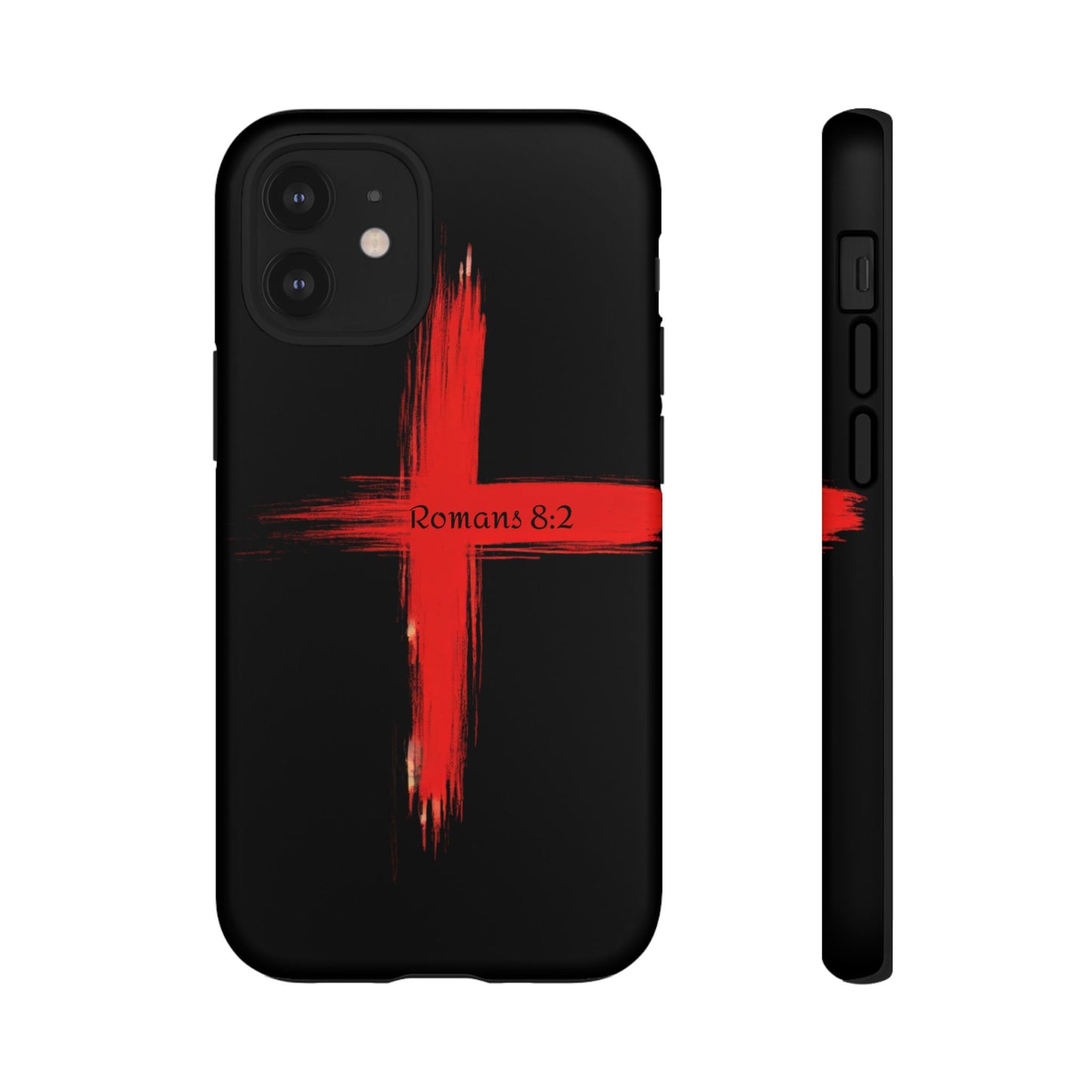 Christianity-Inspired Tough Phone Case, Gift for Brother or Sister, Stylish Religious Phone Cover, Cross Design, Romans 8:2, Unique [...]