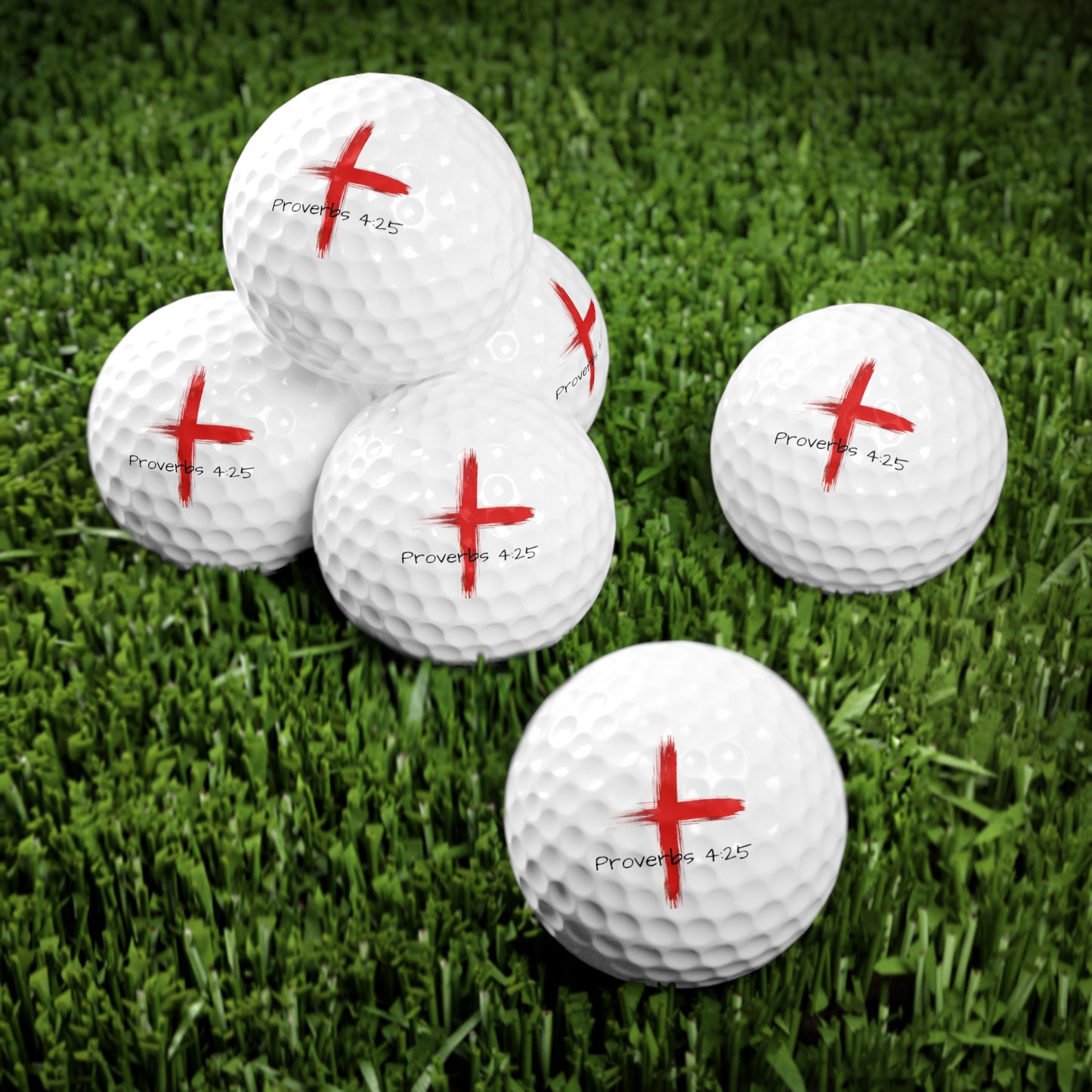 Faith-Inspired Golf Balls | Proverbs 4:25 | Golf Gifts, Christian Sports Gifts, Personalized Golf Balls, Golf Accessories, Unique Gifts