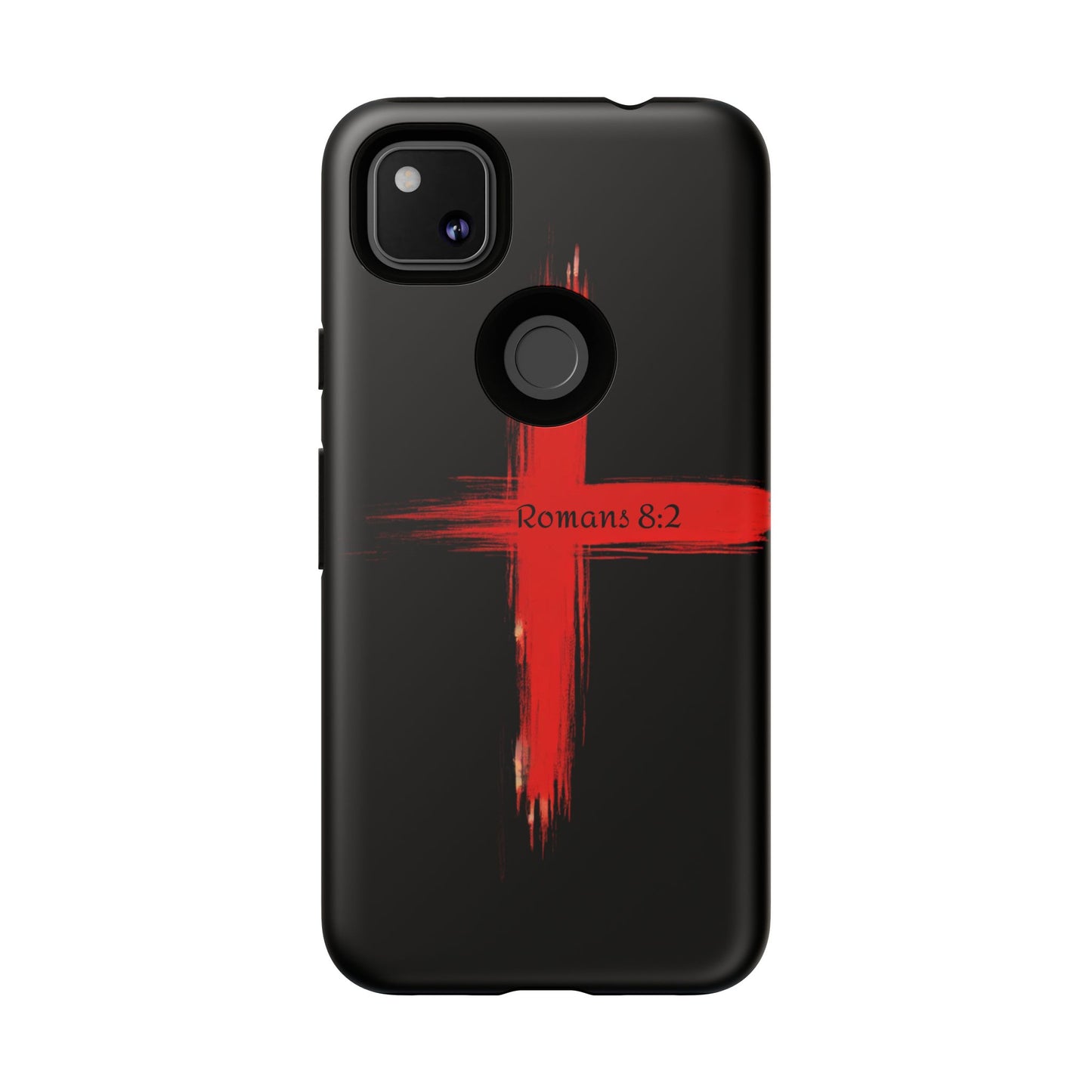 Christianity-Inspired Tough Phone Case, Gift for Brother or Sister, Stylish Religious Phone Cover, Cross Design, Romans 8:2, Unique [...]