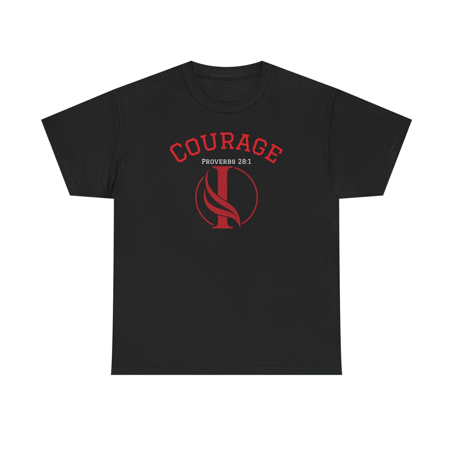 Proverbs Courage Lion Unisex Heavy Cotton Tee