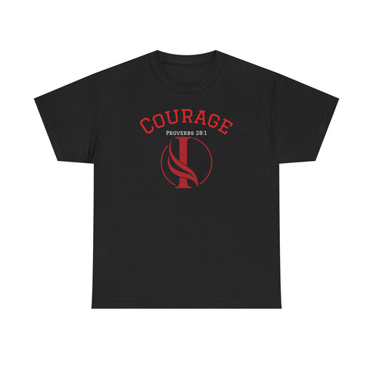 Proverbs Courage Lion Unisex Heavy Cotton Tee