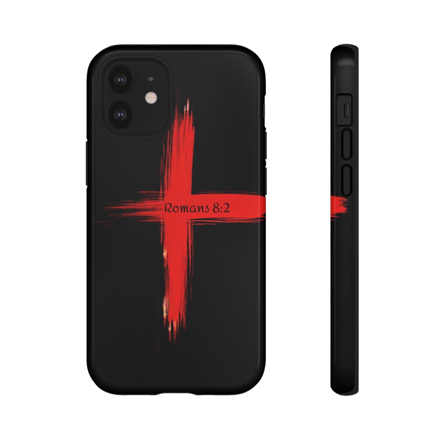 Christianity-Inspired Tough Phone Case, Gift for Brother or Sister, Stylish Religious Phone Cover, Cross Design, Romans 8:2, Unique [...]
